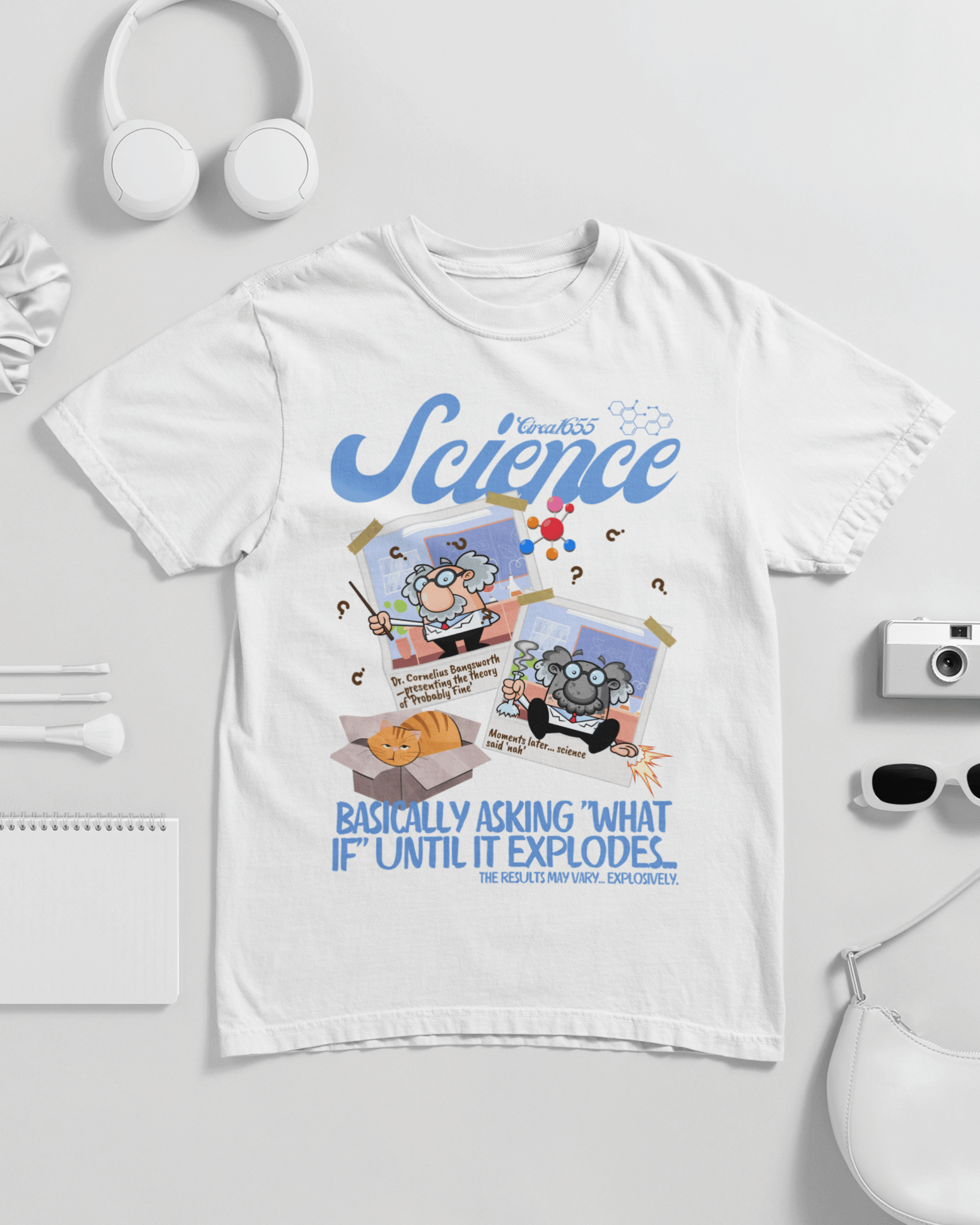 Science Basically Asking What If Until It Explodes Unisex T-shirt