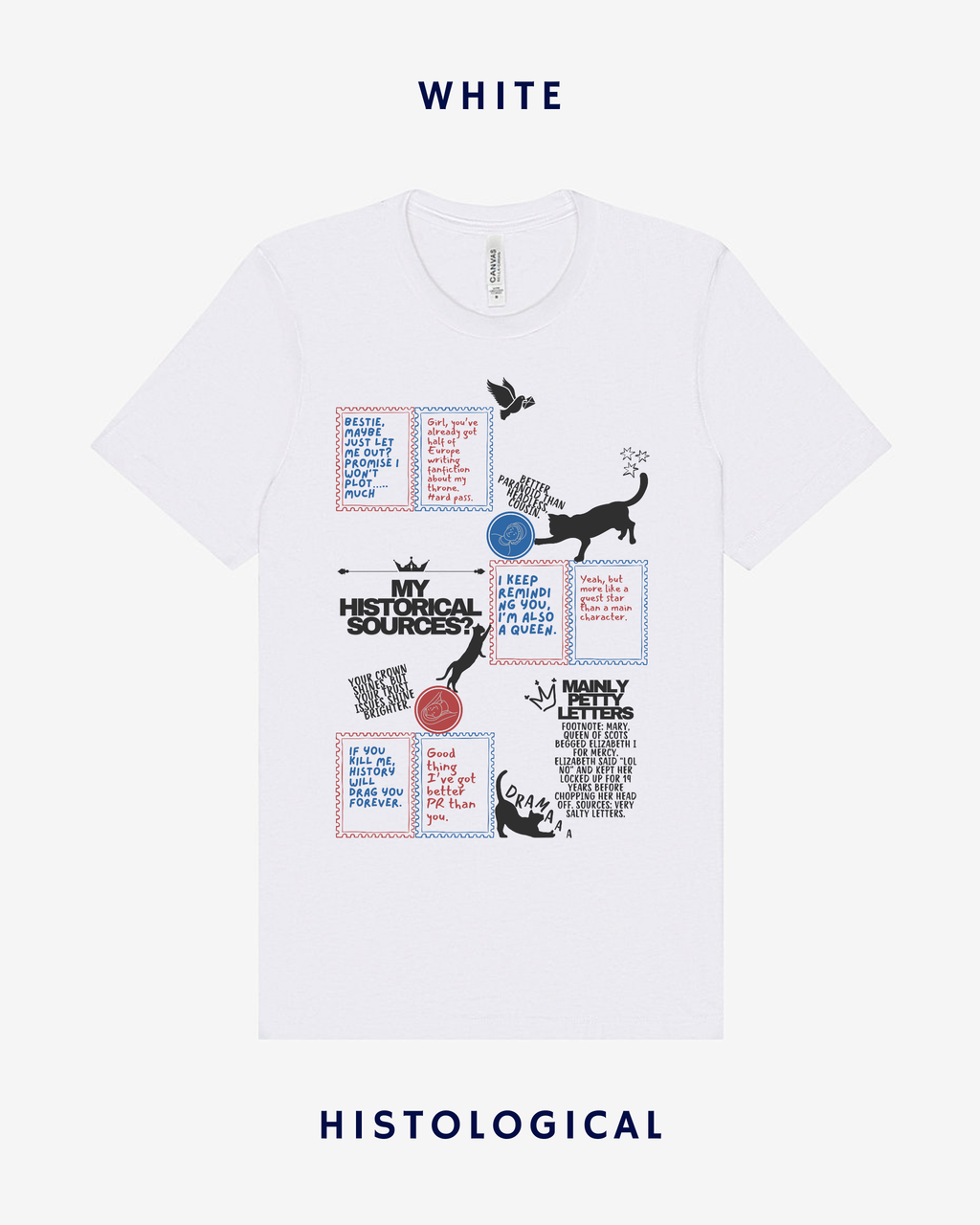 My Historical Sources? Mainly Petty Letters Unisex T-shirt