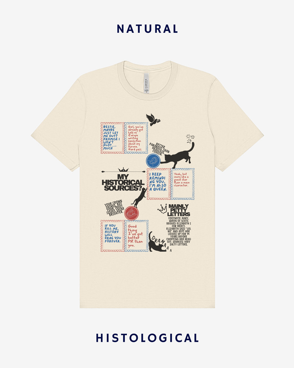 My Historical Sources? Mainly Petty Letters Unisex T-shirt