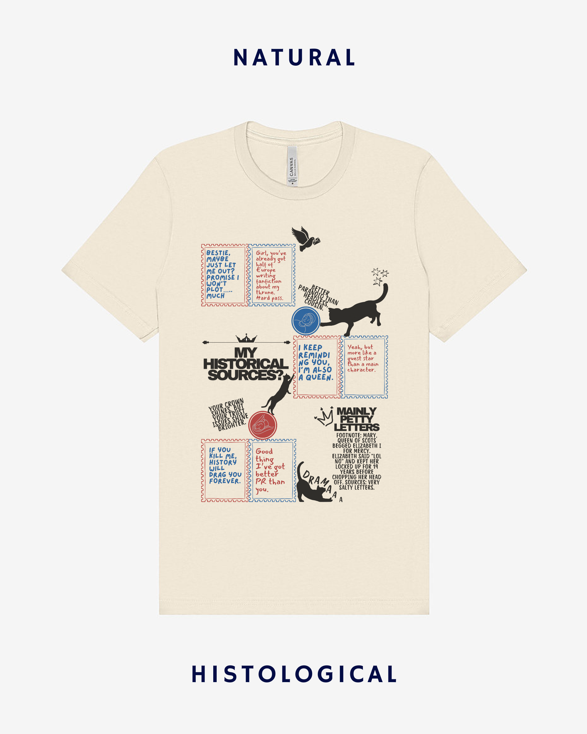 My Historical Sources? Mainly Petty Letters Unisex T-shirt