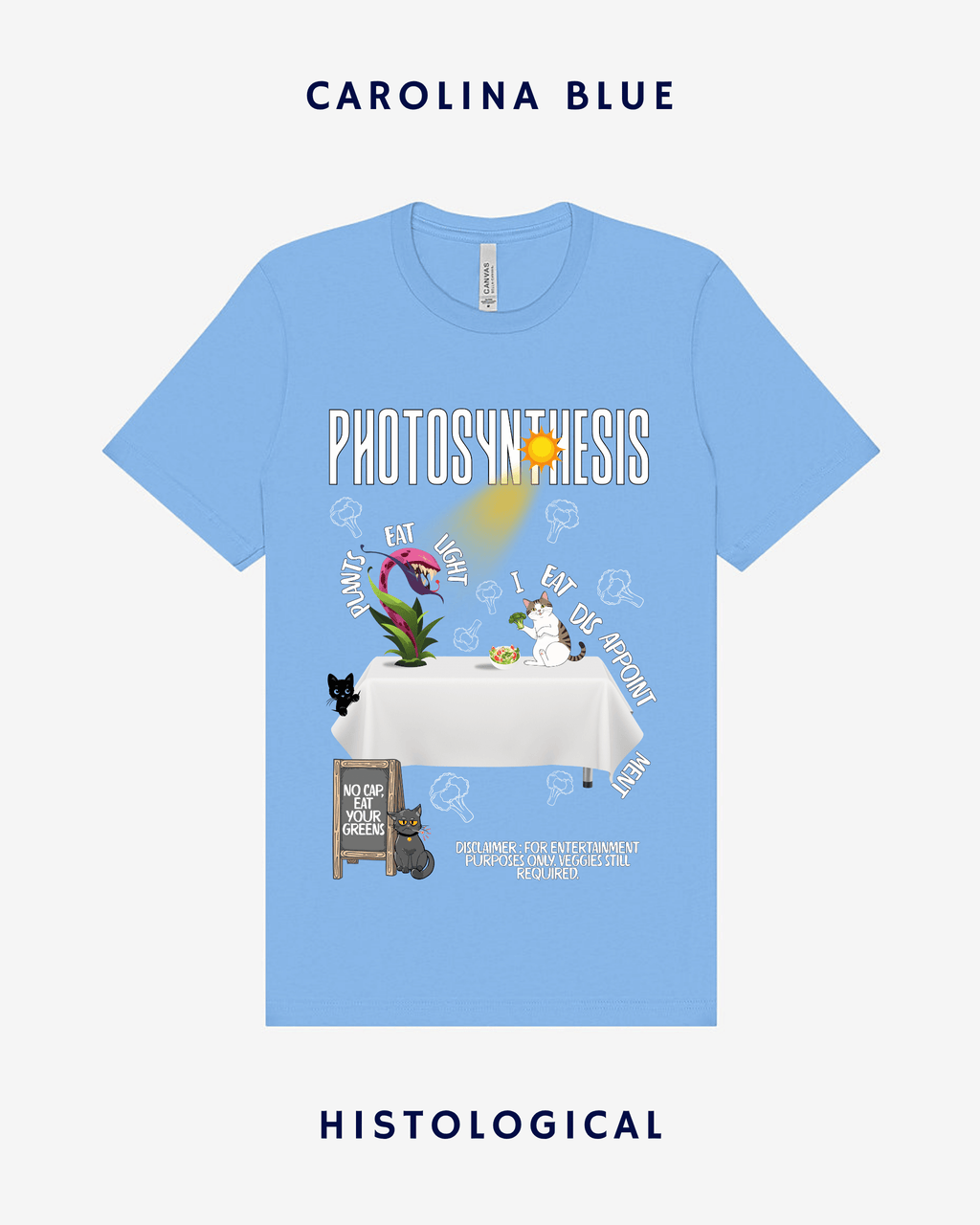 Photosynthesis Plants Eat Light I Eat Disappointment Unisex T-shirt