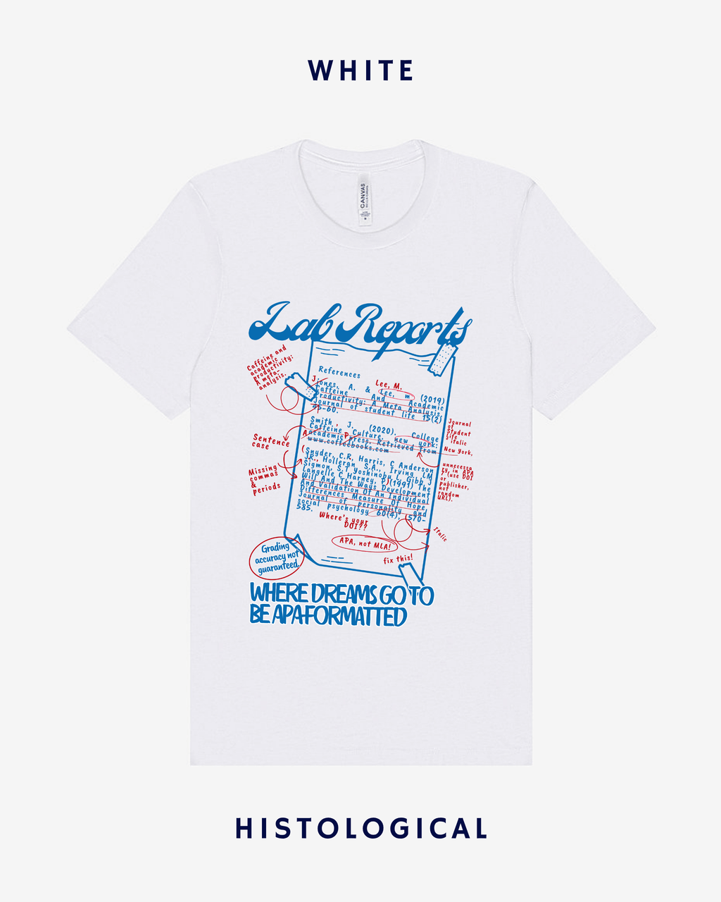 Lab Reports Where Dreams Go To Be APA Formatted Unisex T-shirt