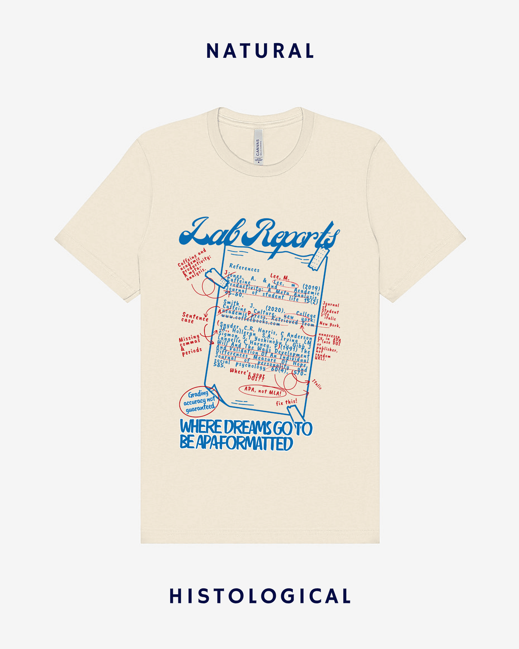 Lab Reports Where Dreams Go To Be APA Formatted Unisex T-shirt