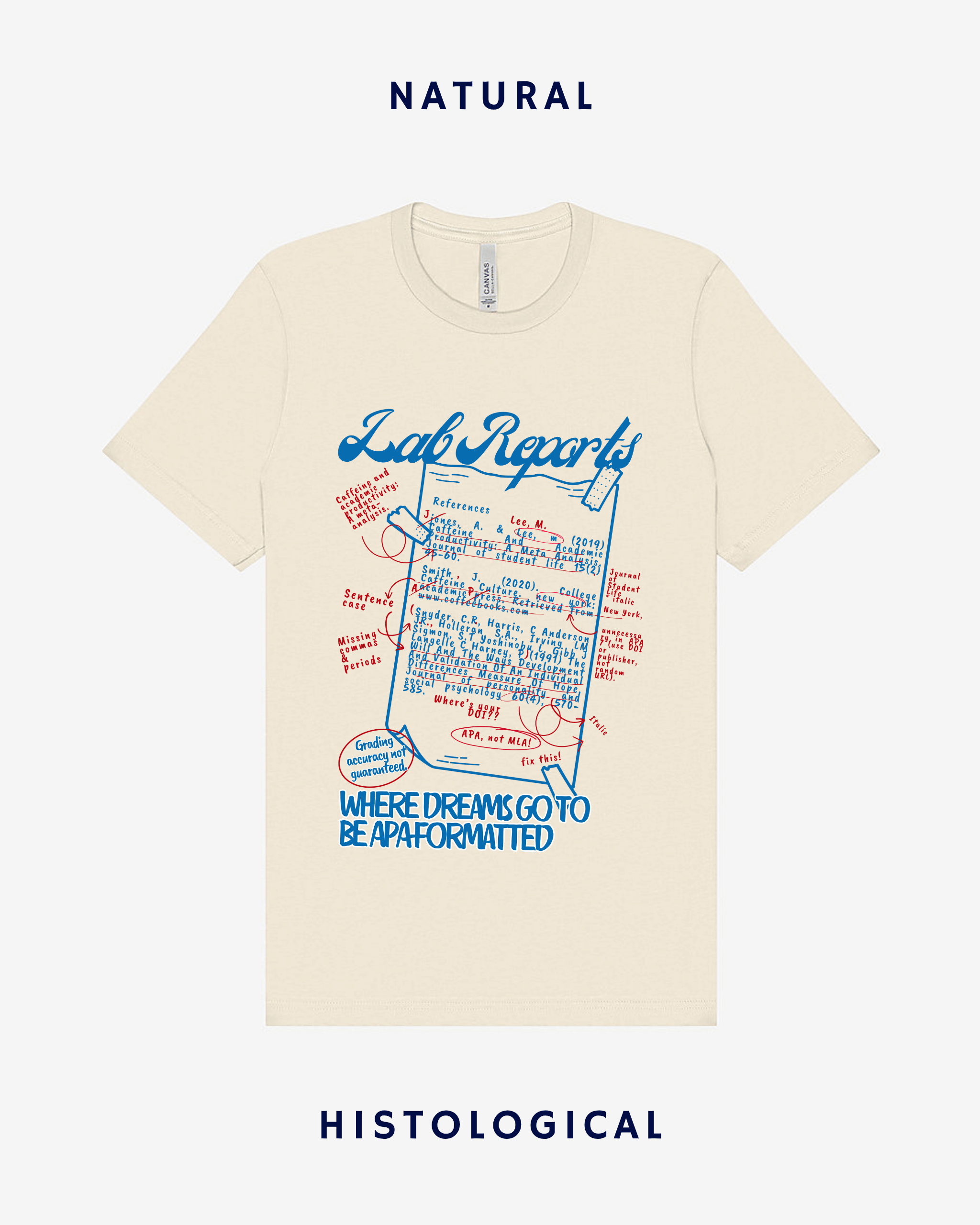 Lab Reports Where Dreams Go To Be APA Formatted Unisex T-shirt