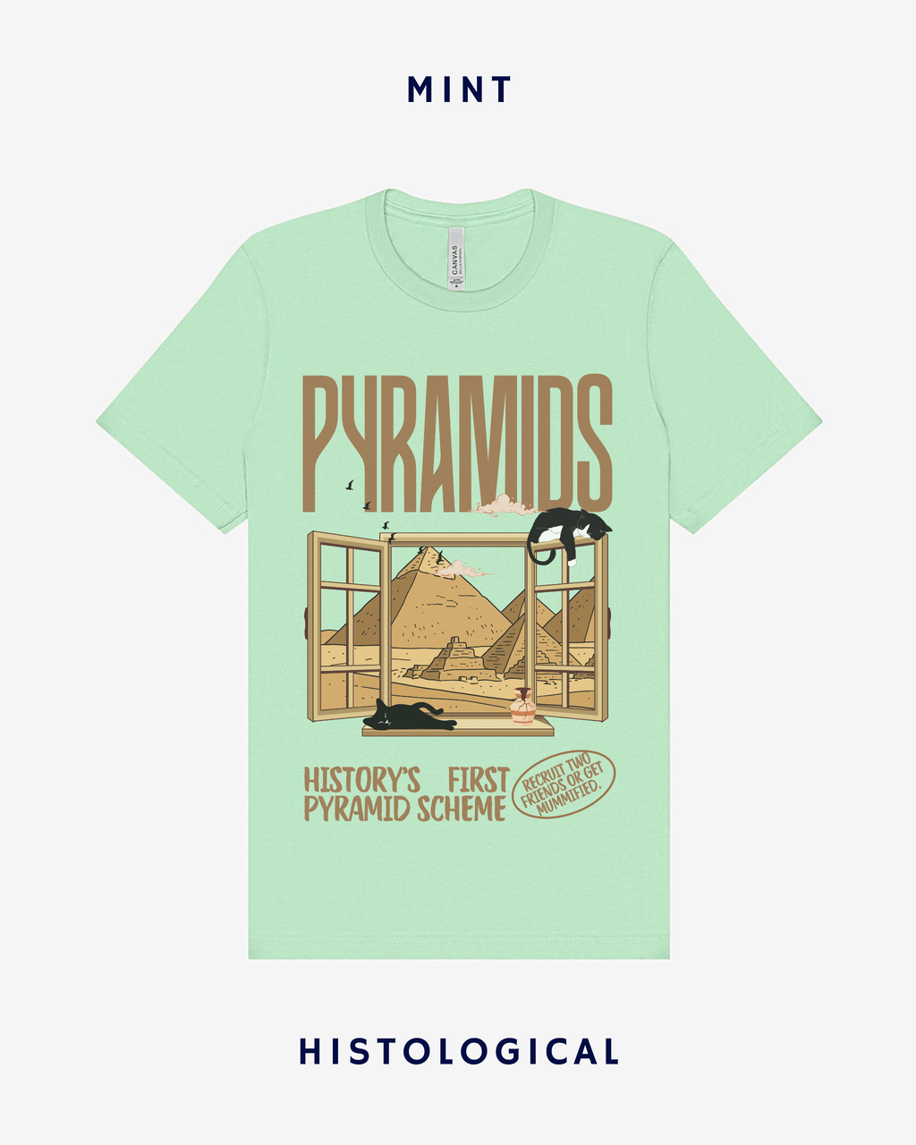 Pyramids History's First Pyramid Scheme Unisex T-shirt