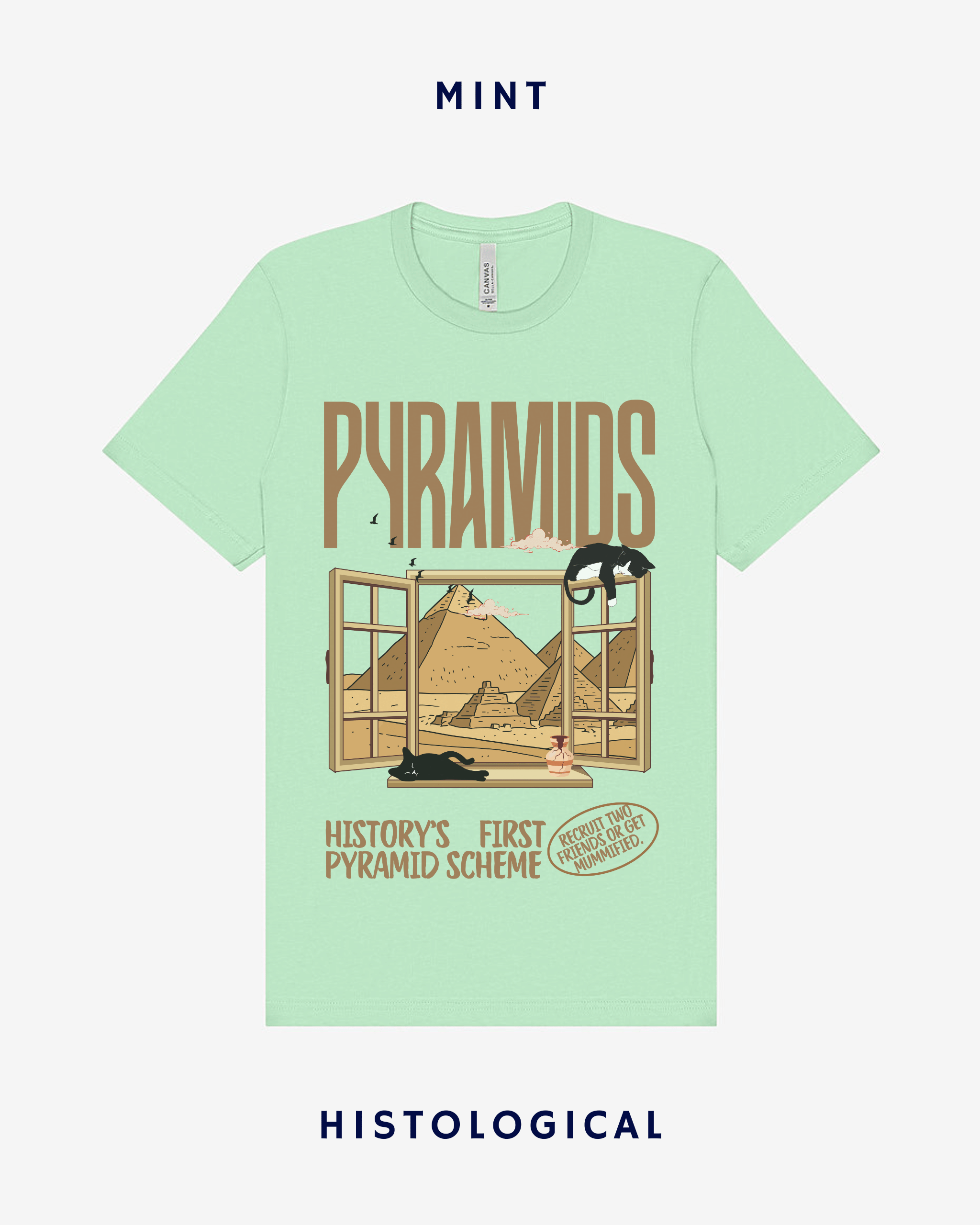 Pyramids History's First Pyramid Scheme Unisex T-shirt