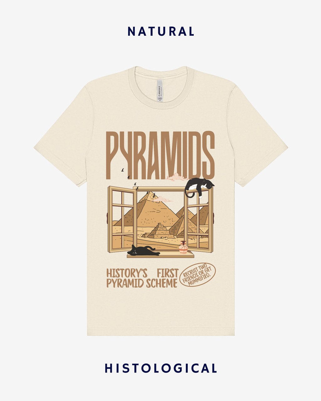 Pyramids History's First Pyramid Scheme Unisex T-shirt