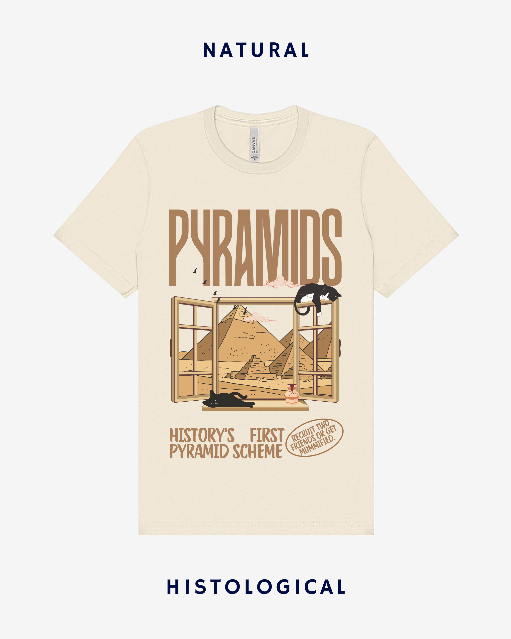 Pyramids History's First Pyramid Scheme Unisex T-shirt