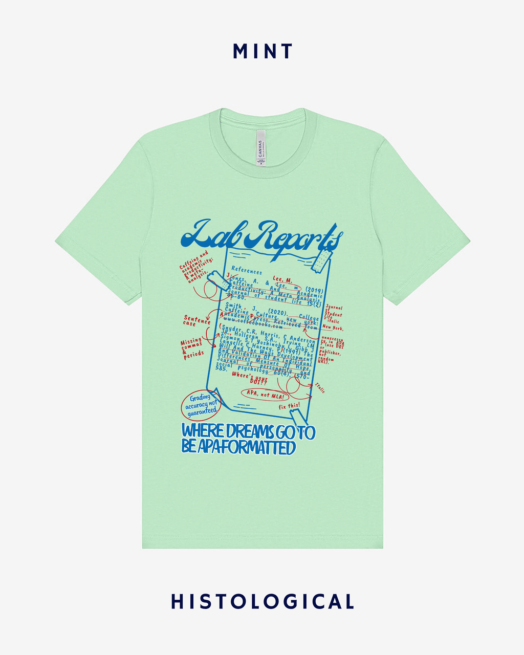 Lab Reports Where Dreams Go To Be APA Formatted Unisex T-shirt