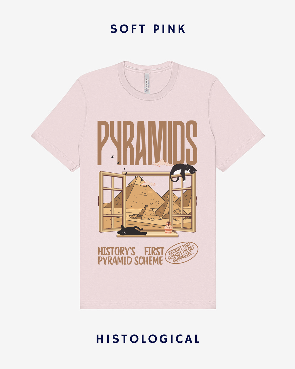 Pyramids History's First Pyramid Scheme Unisex T-shirt