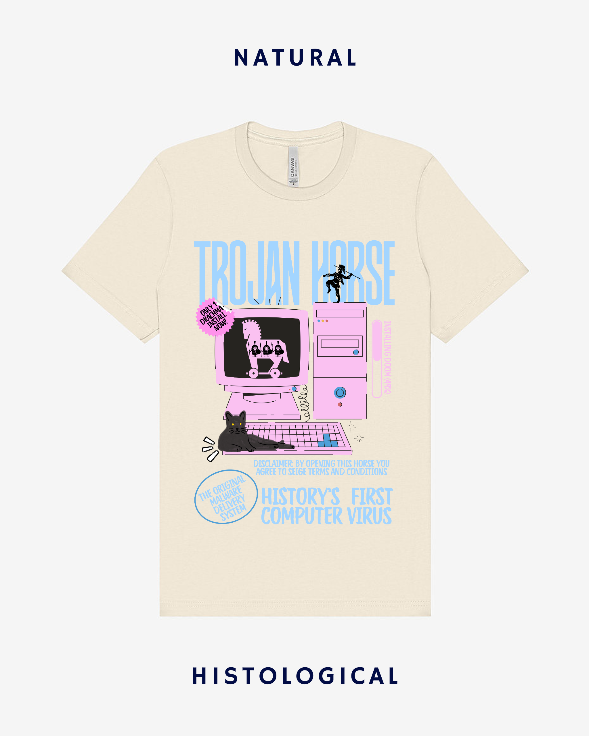 Trojan Horse History's First Computer Virus Unisex T-shirt