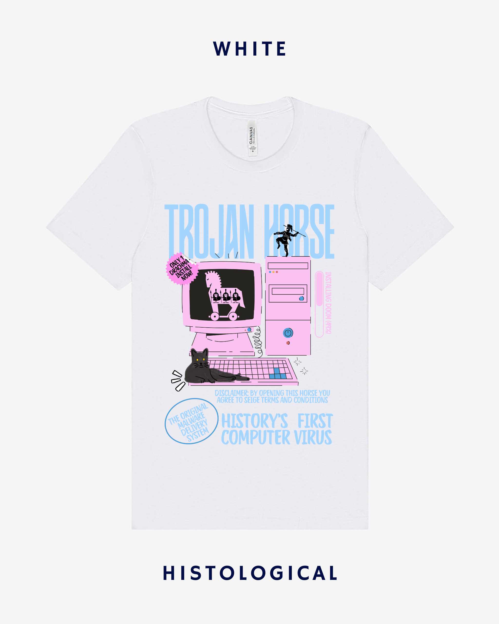 Trojan Horse History's First Computer Virus Unisex T-shirt