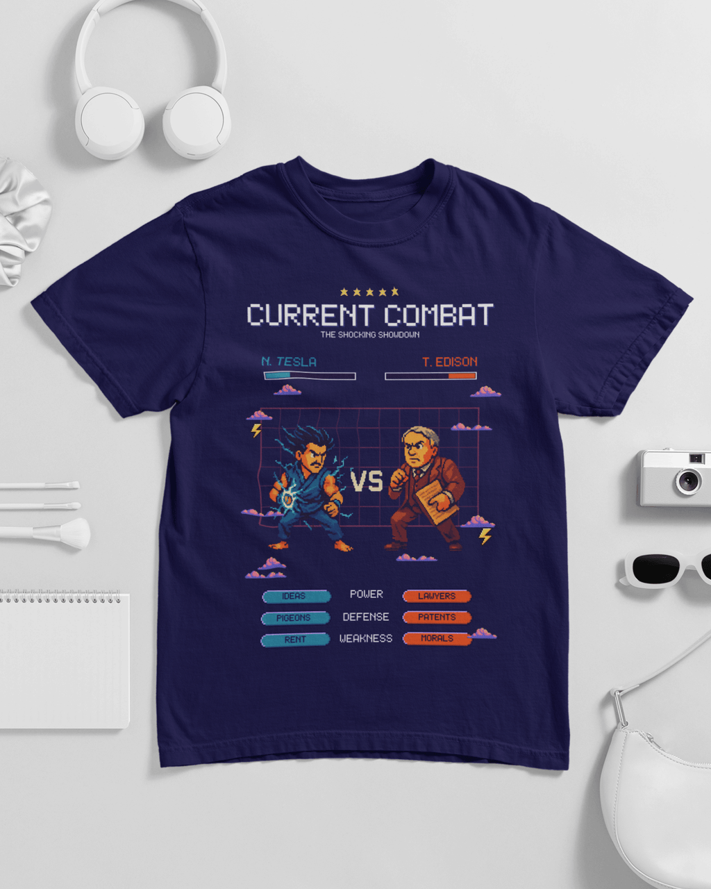 Current Combat Tesla VS Edison Unisex T-shirt