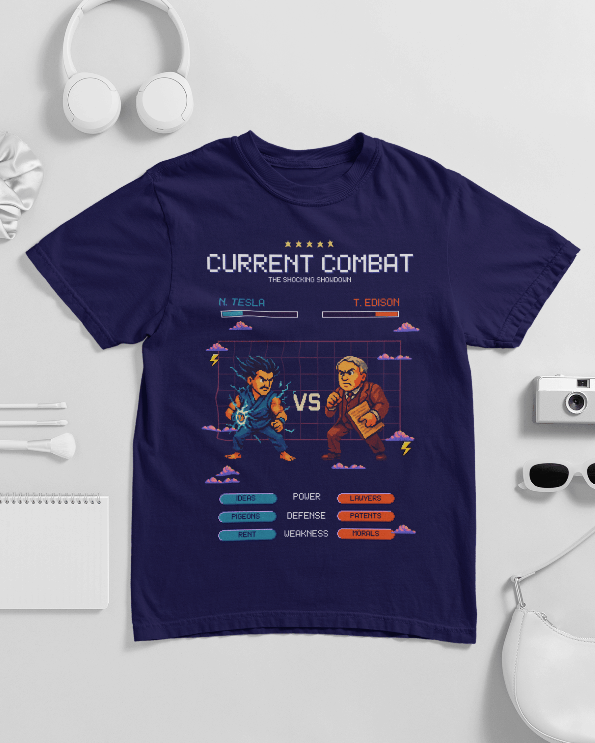 Current Combat Tesla VS Edison Unisex T-shirt