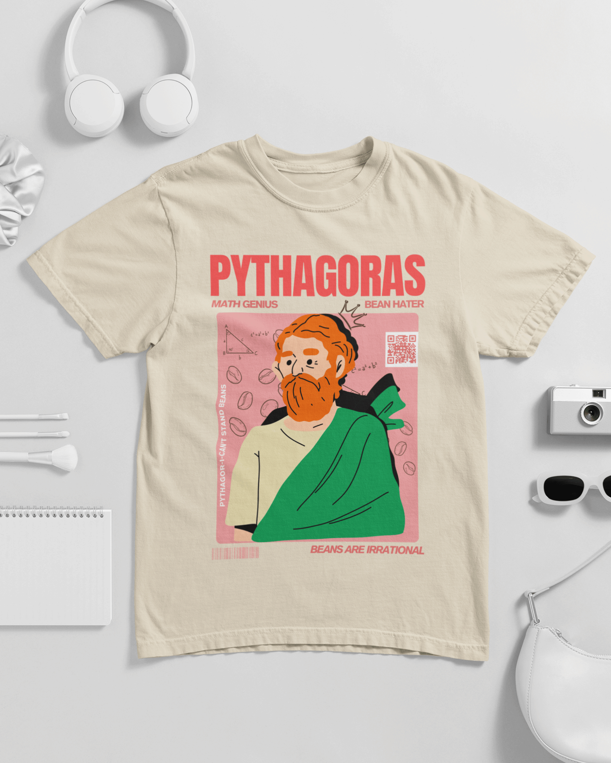 Pythagoras Math Genius Bean Hater Unisex T-shirt