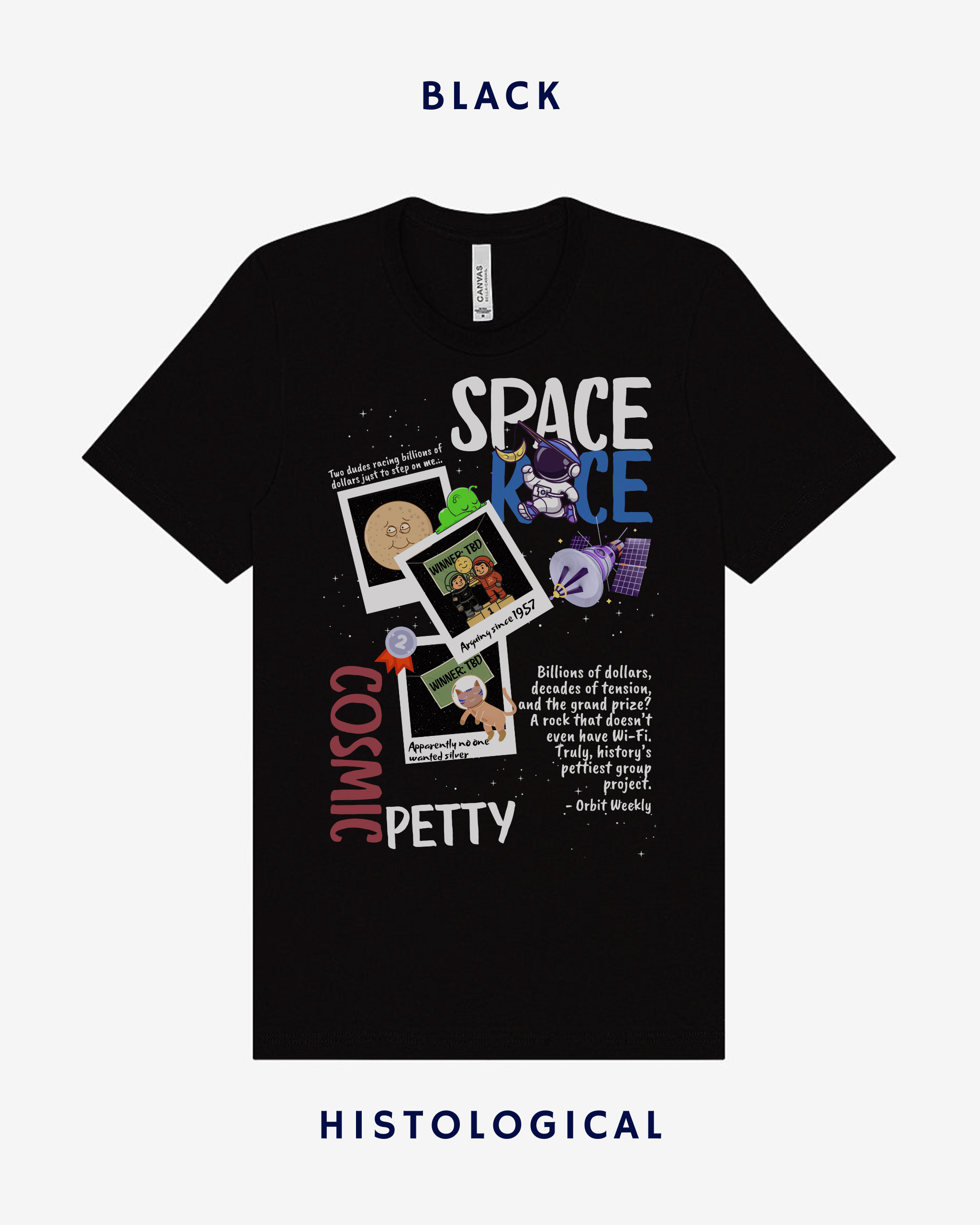 Space Race Cosmic Petty Unisex T-shirt