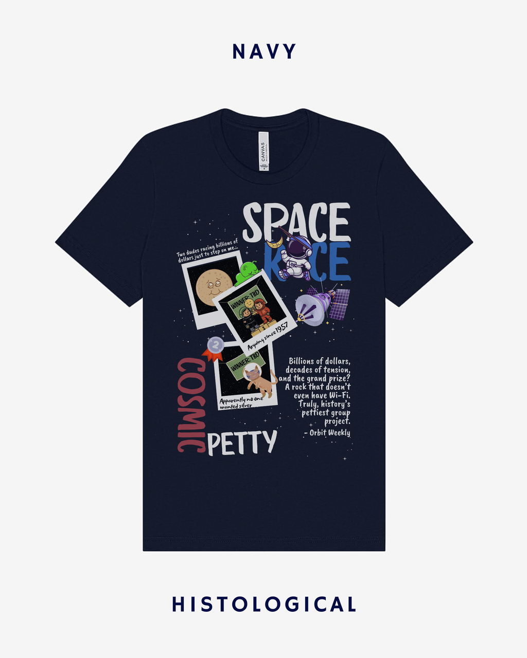 Space Race Cosmic Petty Unisex T-shirt