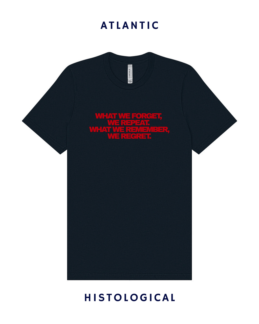 What We Forget We Repeat What We Remember We Regret Unisex T-shirt