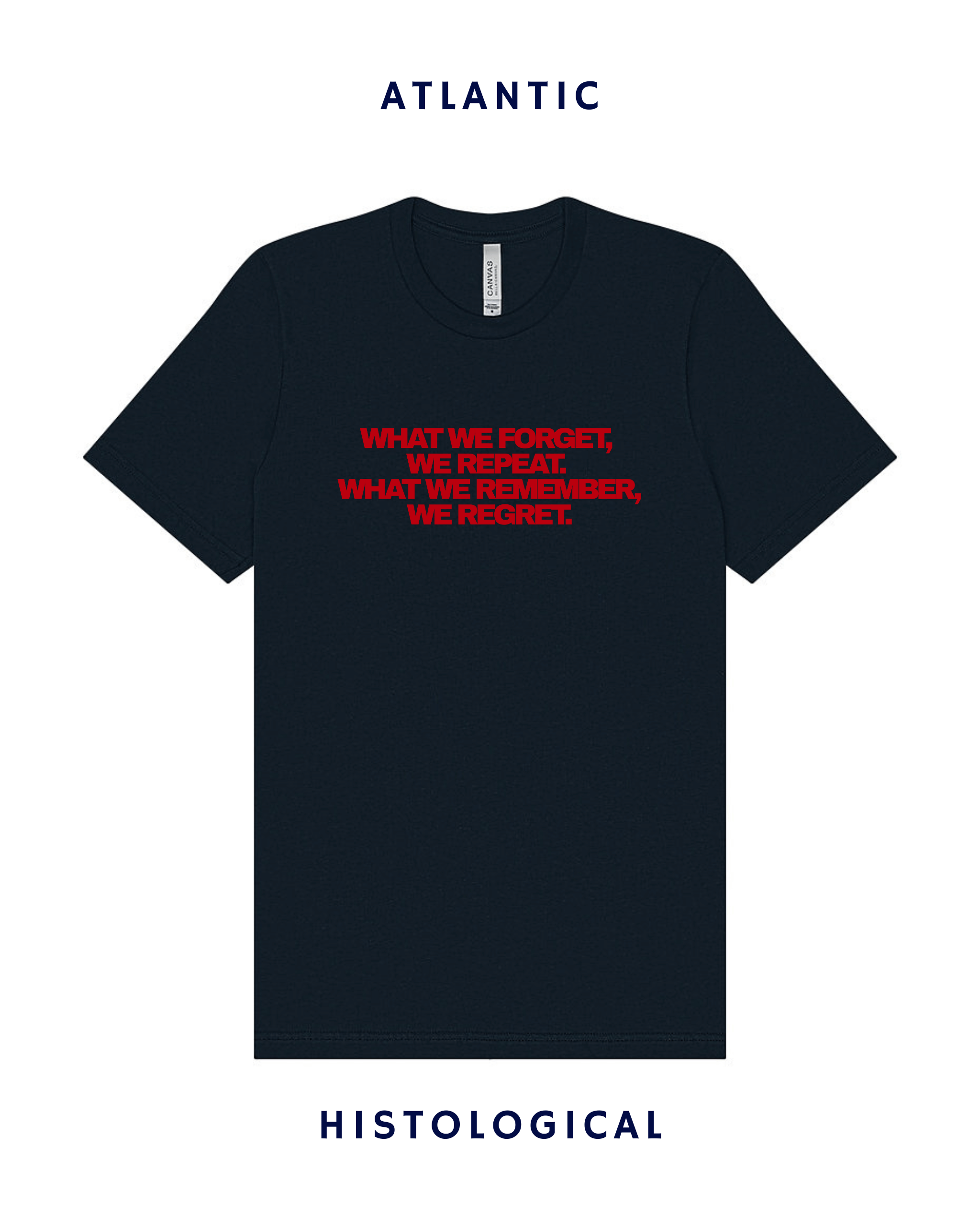 What We Forget We Repeat What We Remember We Regret Unisex T-shirt