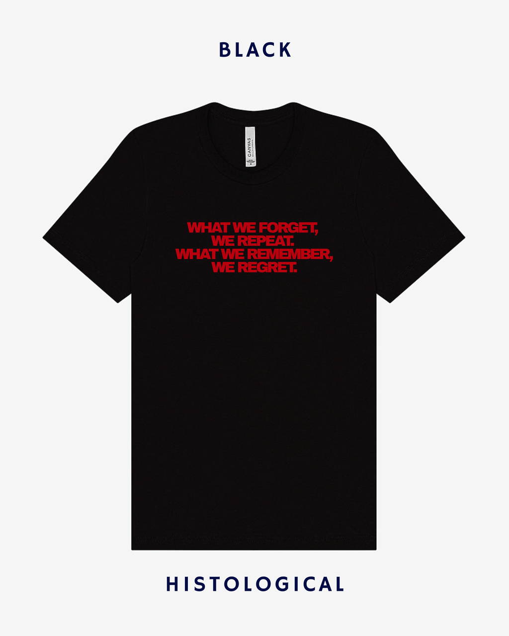 What We Forget We Repeat What We Remember We Regret Unisex T-shirt