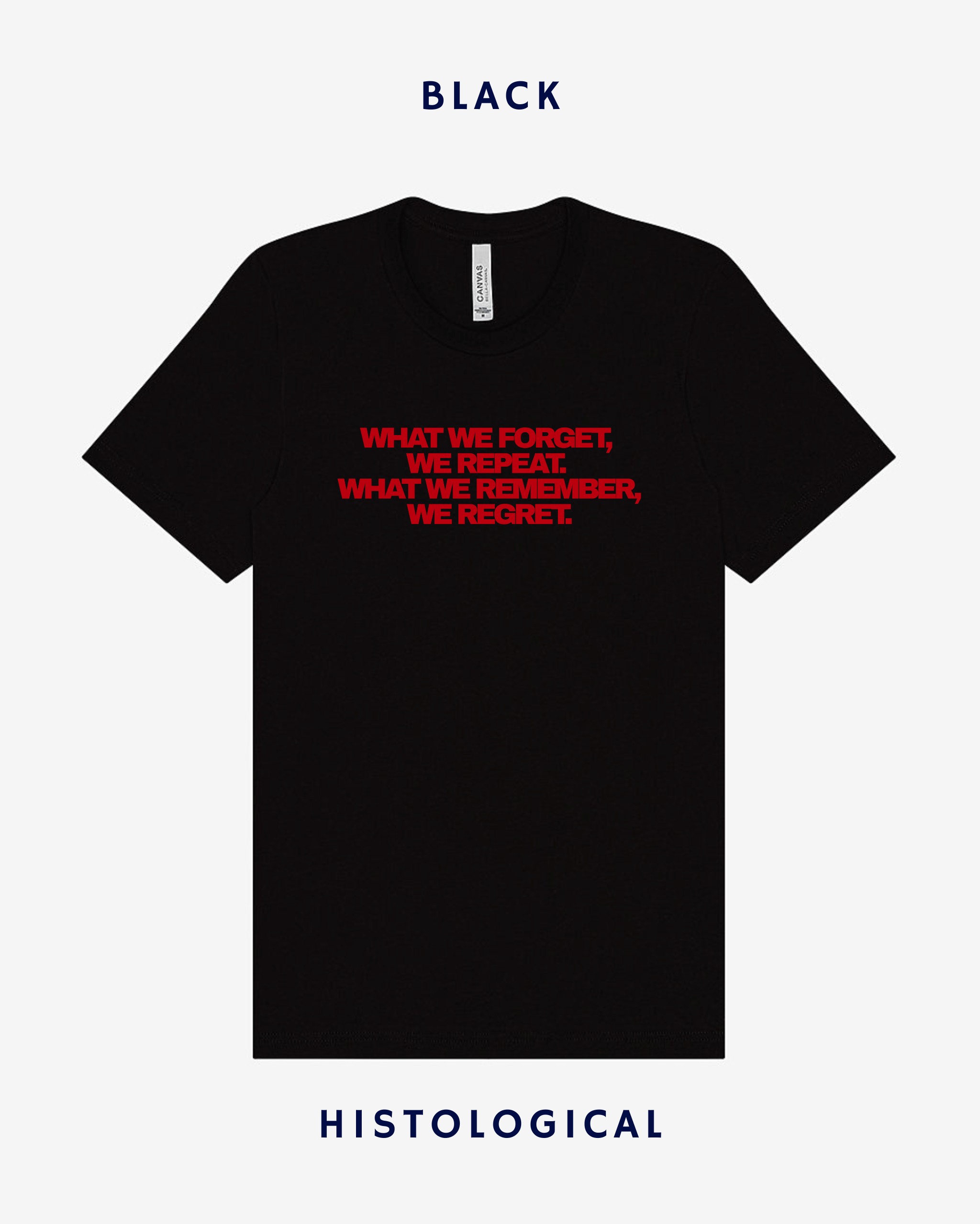 What We Forget We Repeat What We Remember We Regret Unisex T-shirt