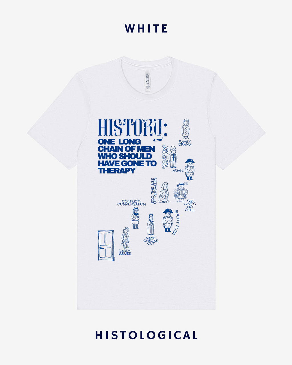 History One Long Chain of Men Who Should Have Gone To Therapy Unisex T-shirt