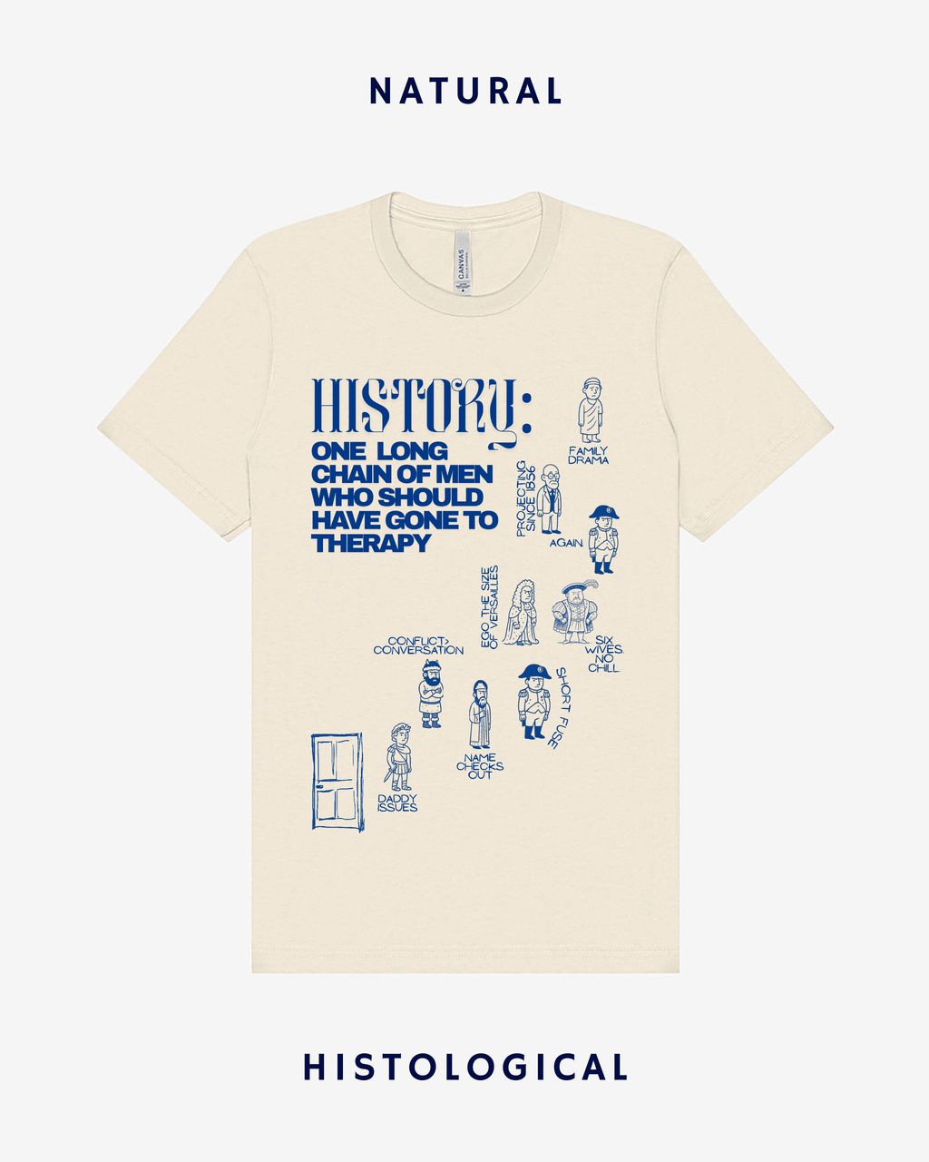 History One Long Chain of Men Who Should Have Gone To Therapy Unisex T-shirt