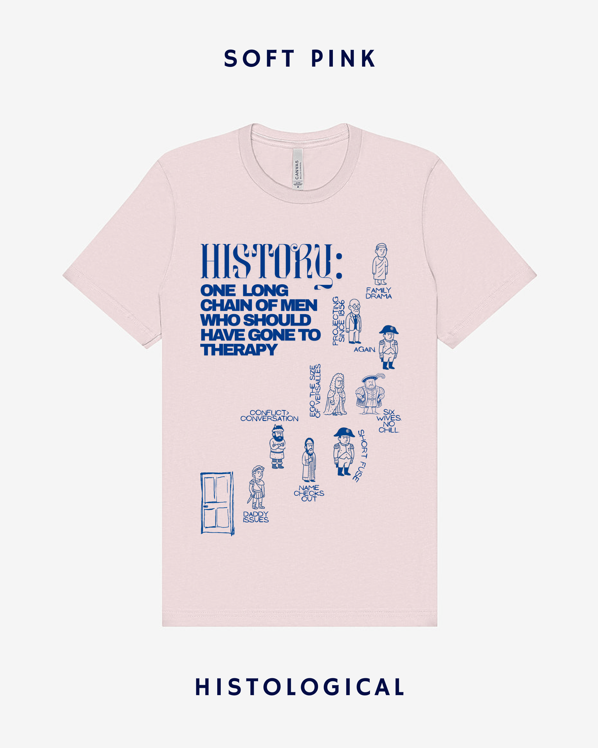 History One Long Chain of Men Who Should Have Gone To Therapy Unisex T-shirt