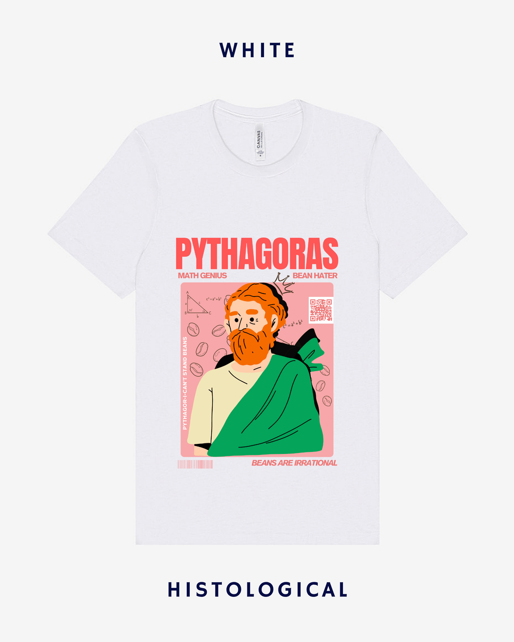 Pythagoras Math Genius Bean Hater Unisex T-shirt