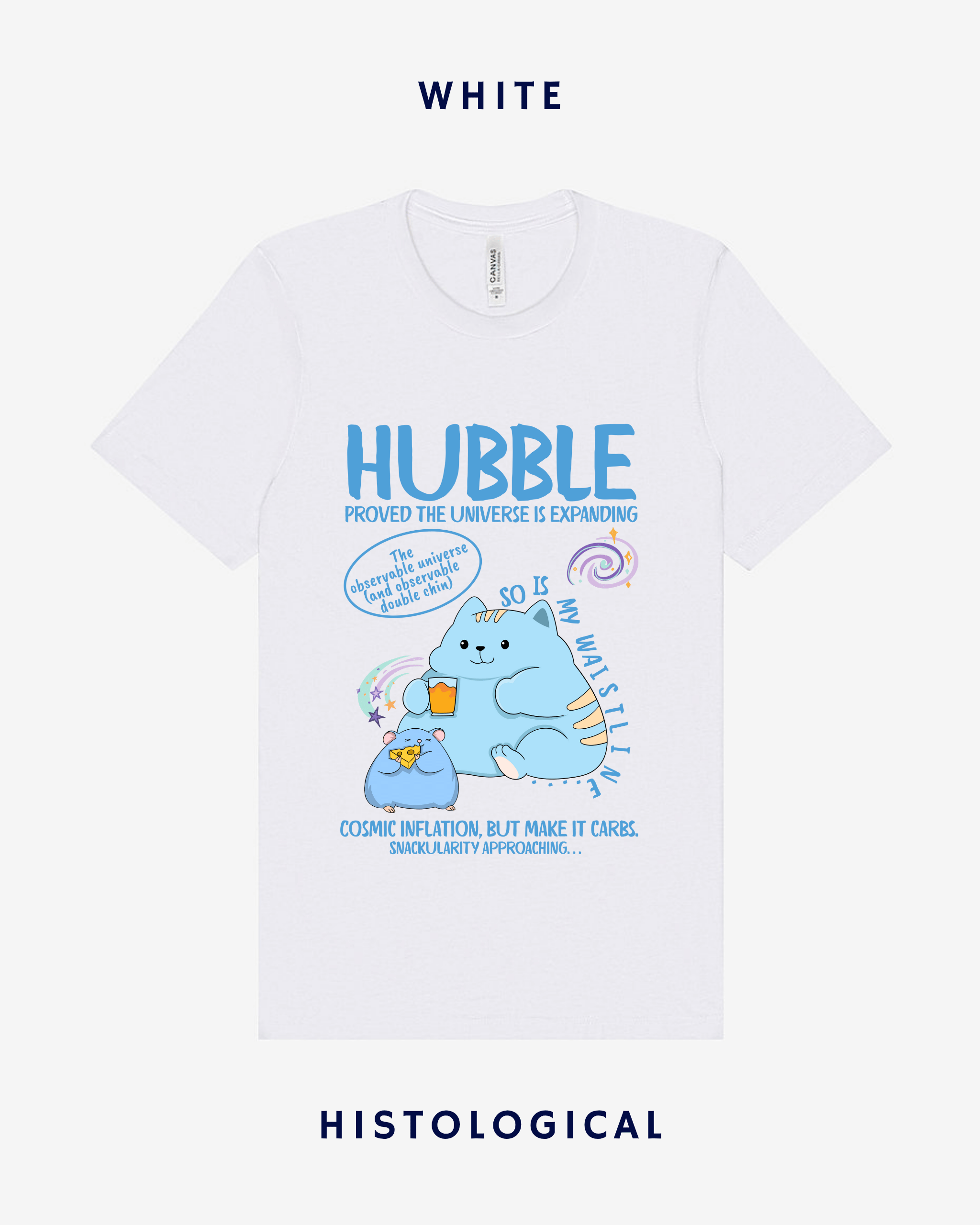 Hubble Proved The Universe Is Expanding So Is My Waistline Unisex T-shirt