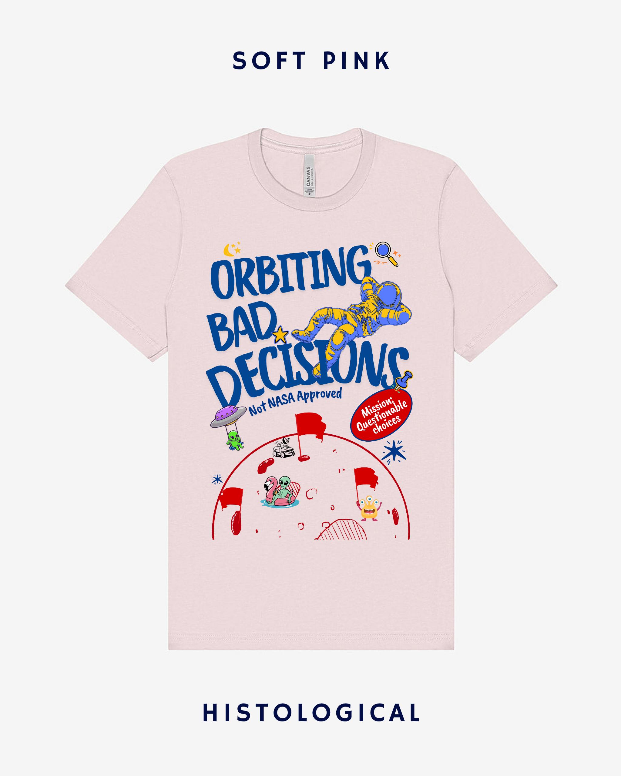 Orbiting Bad Decisions Unisex T-shirt