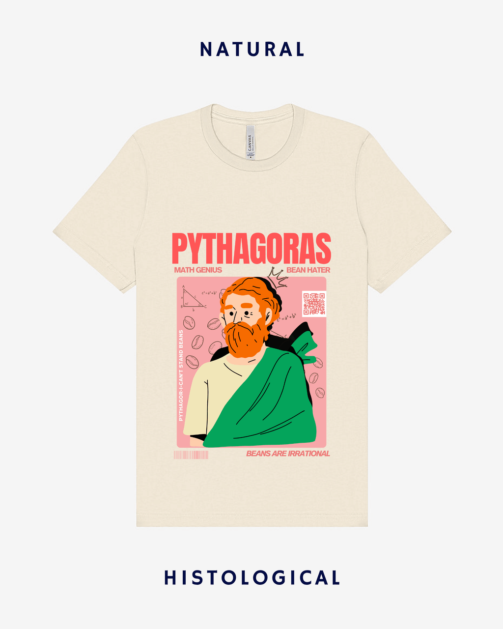 Pythagoras Math Genius Bean Hater Unisex T-shirt