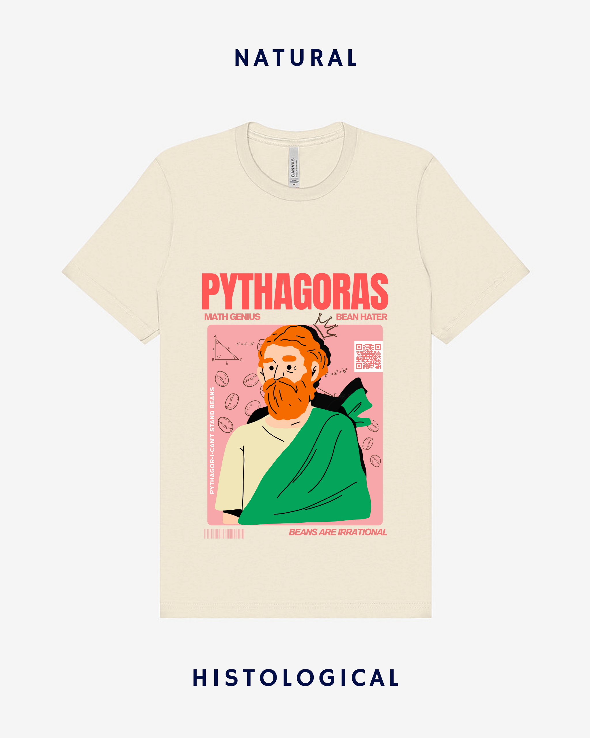 Pythagoras Math Genius Bean Hater Unisex T-shirt