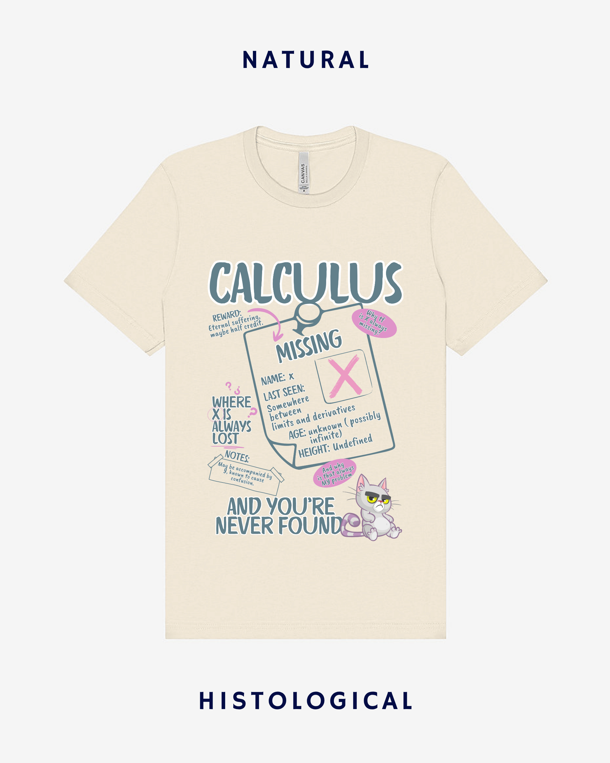 Calculus Where X Is Always Lost And You're Never Found Unisex T-shirt