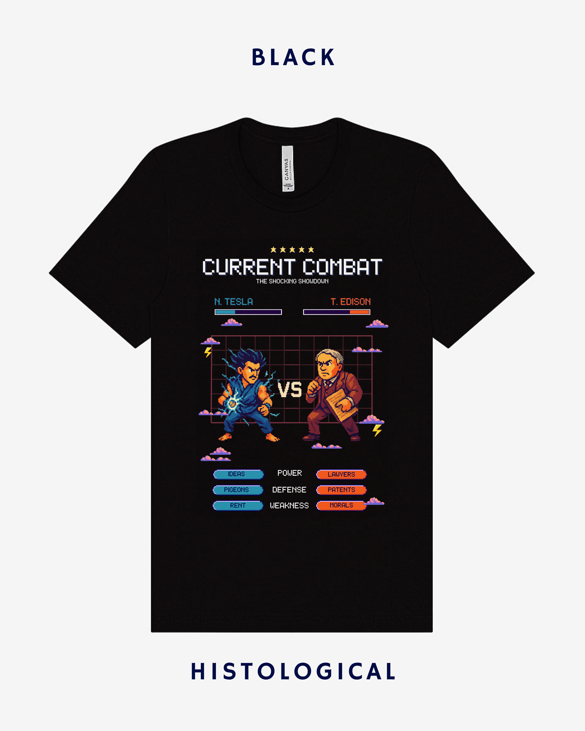 Current Combat Tesla VS Edison Unisex T-shirt