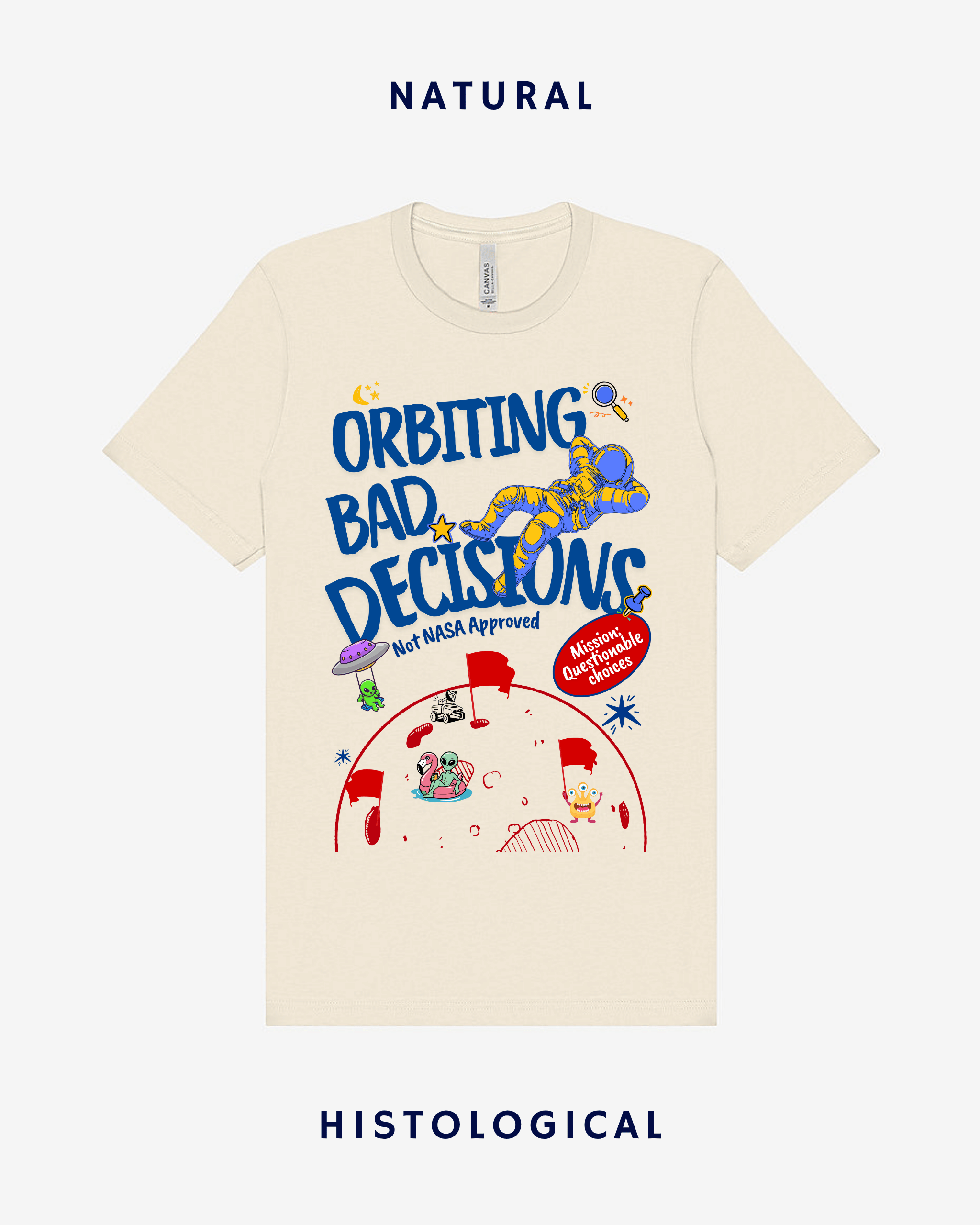 Orbiting Bad Decisions Unisex T-shirt