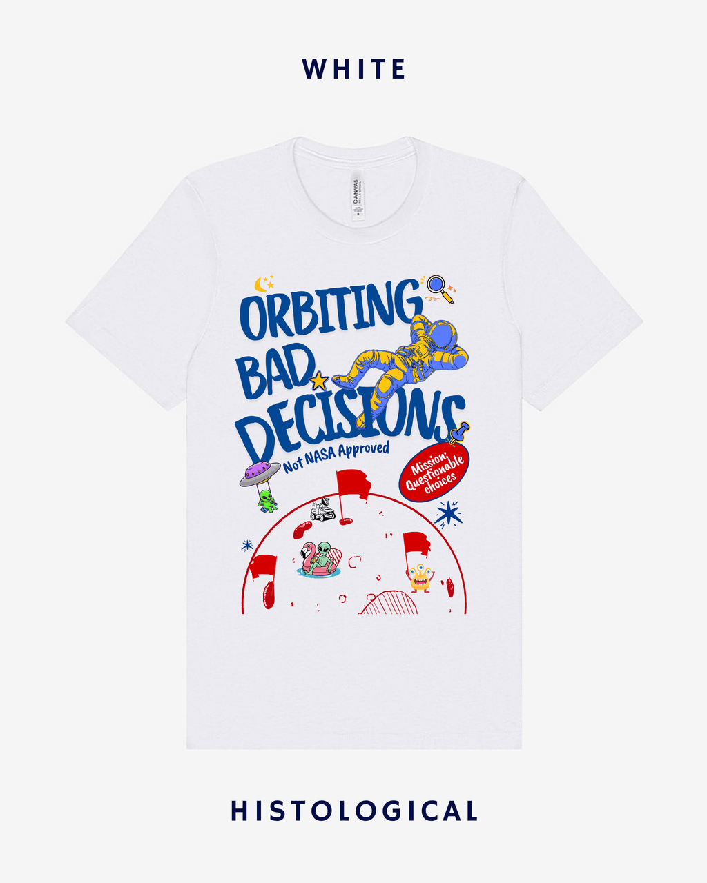 Orbiting Bad Decisions Unisex T-shirt