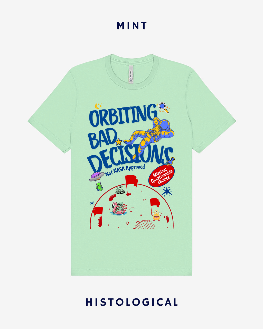 Orbiting Bad Decisions Unisex T-shirt