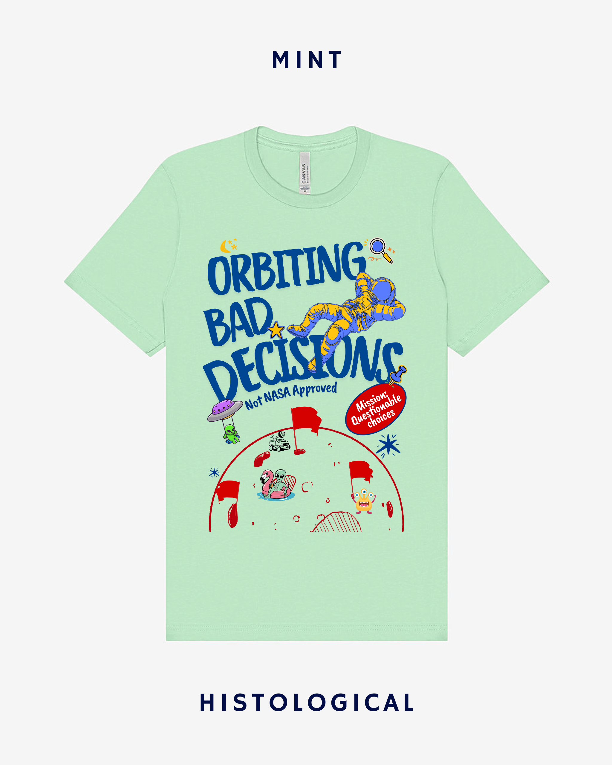 Orbiting Bad Decisions Unisex T-shirt