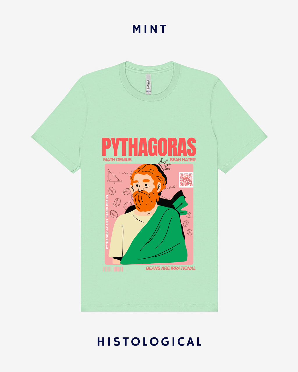 Pythagoras Math Genius Bean Hater Unisex T-shirt