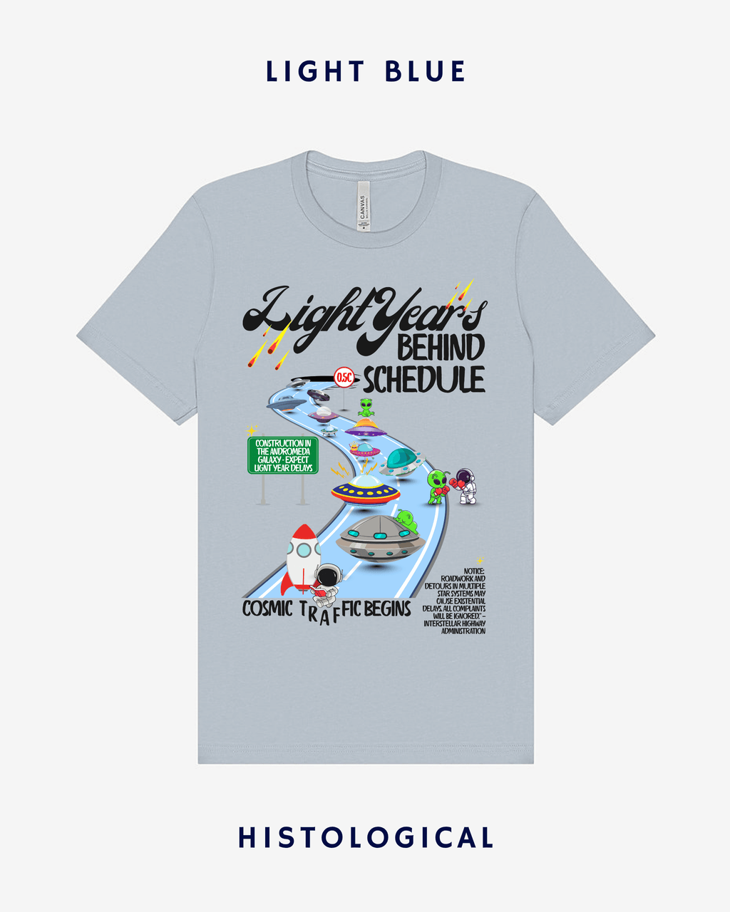 Light Years Behind Schedule Unisex T-shirt