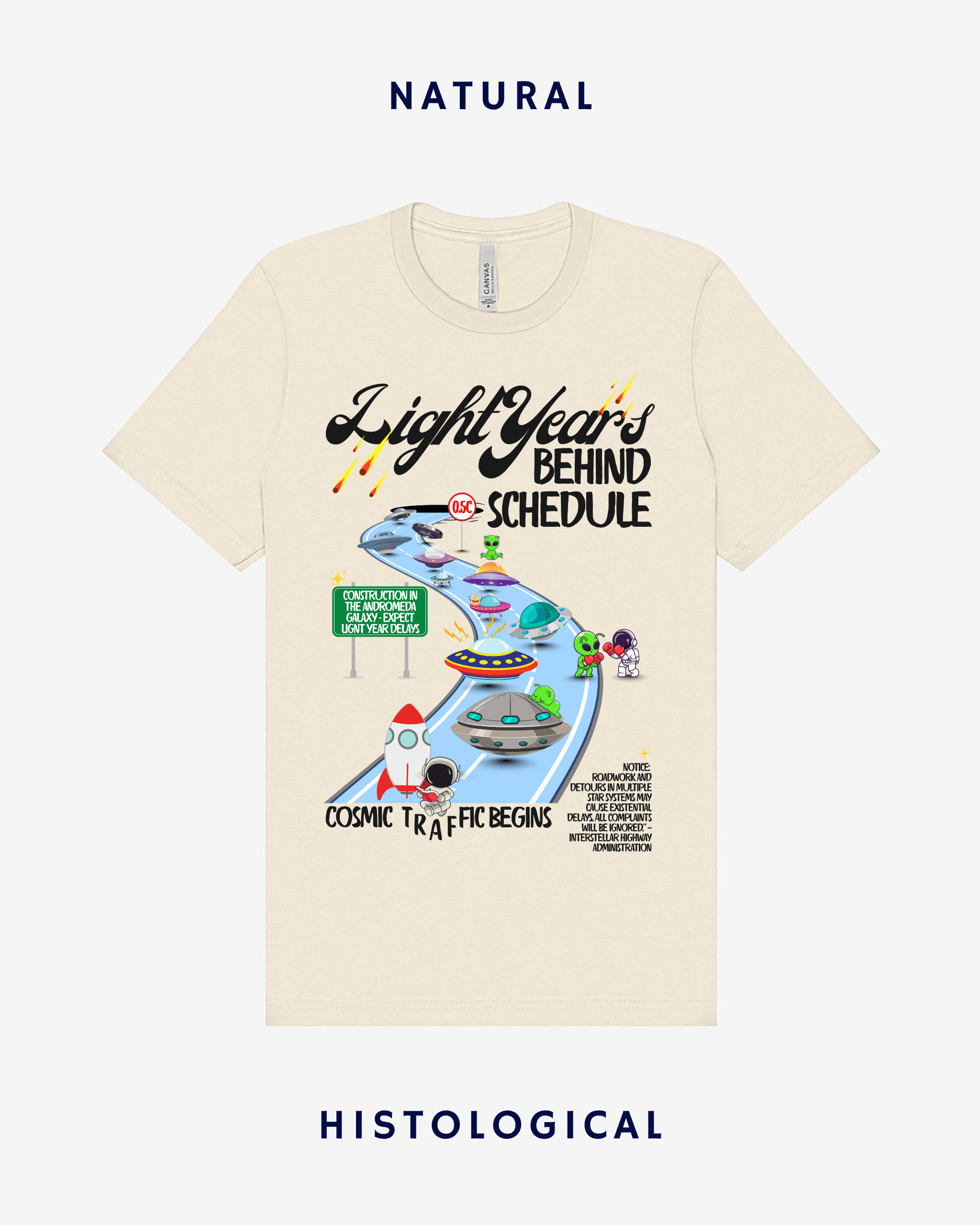 Light Years Behind Schedule Unisex T-shirt