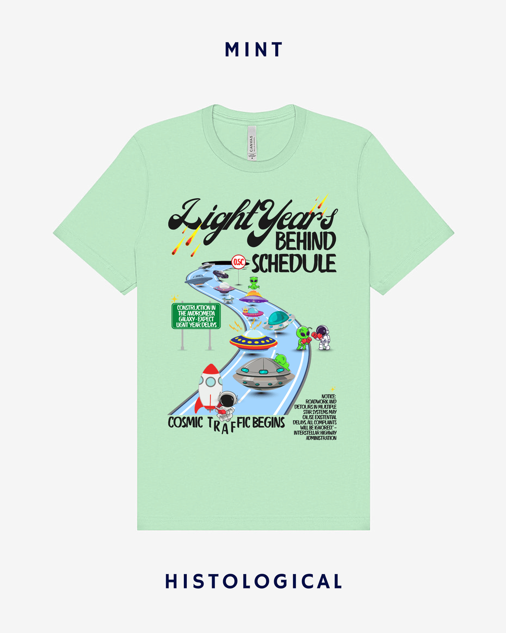 Light Years Behind Schedule Unisex T-shirt