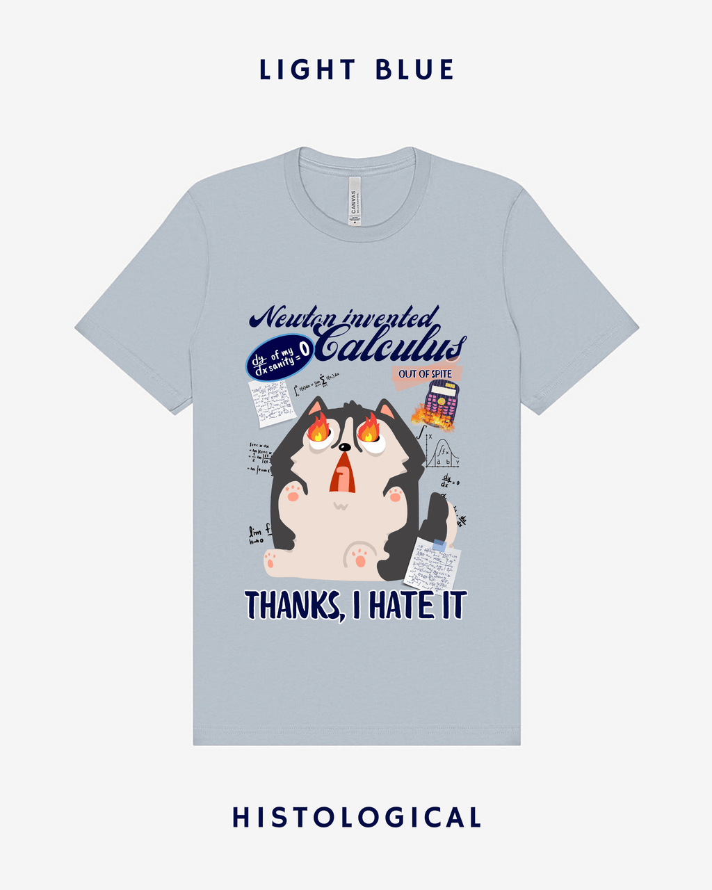 Newton Invented Calculus Out Of Spite Unisex T-shirt