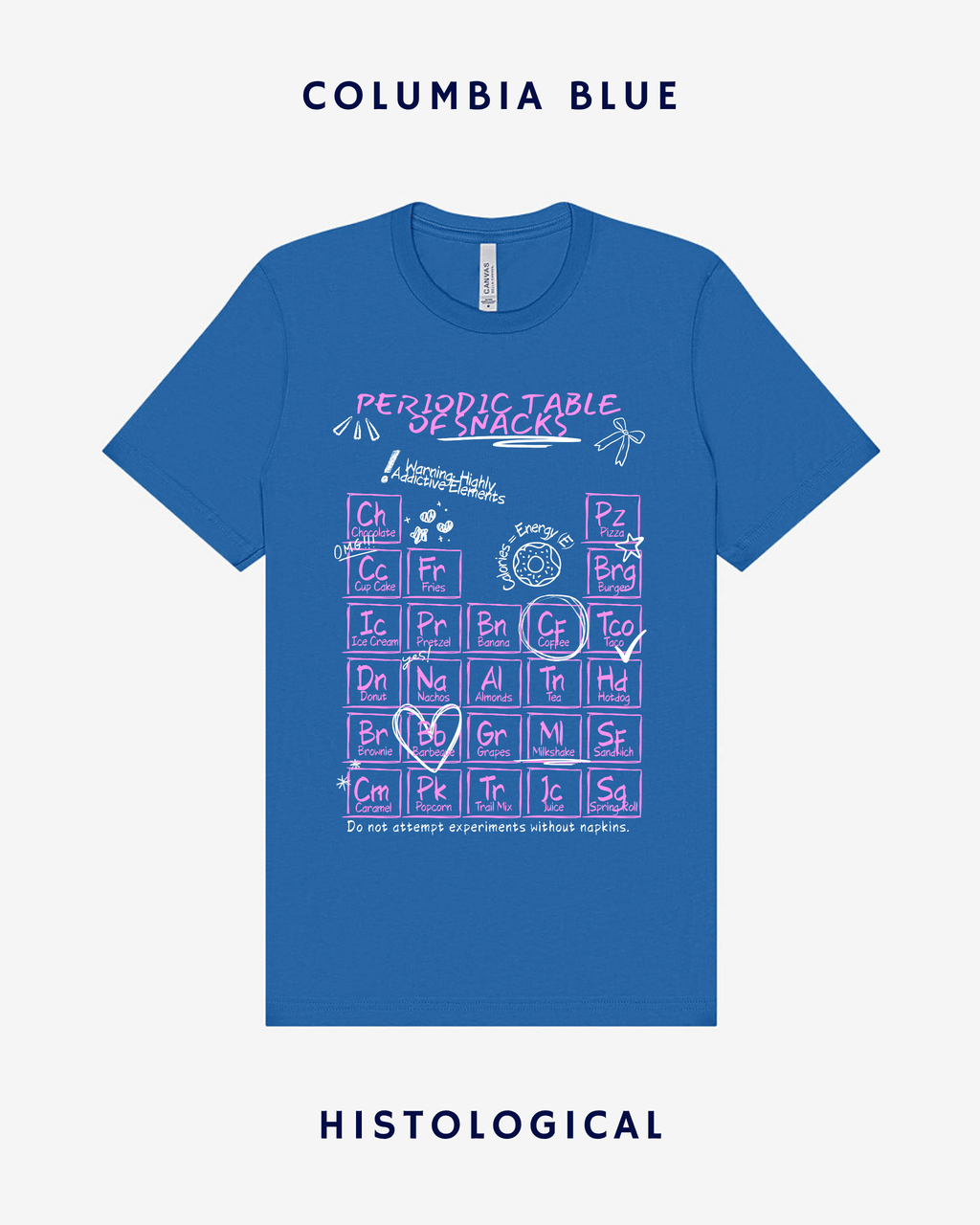 Periodic Table of Snacks Unisex T-shirt