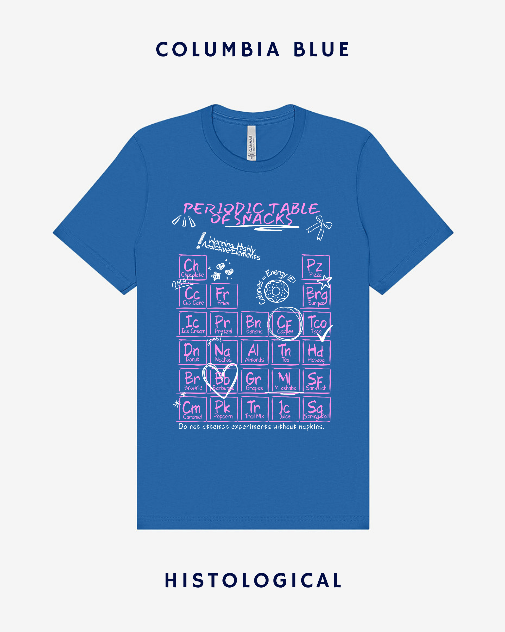 Periodic Table of Snacks Unisex T-shirt