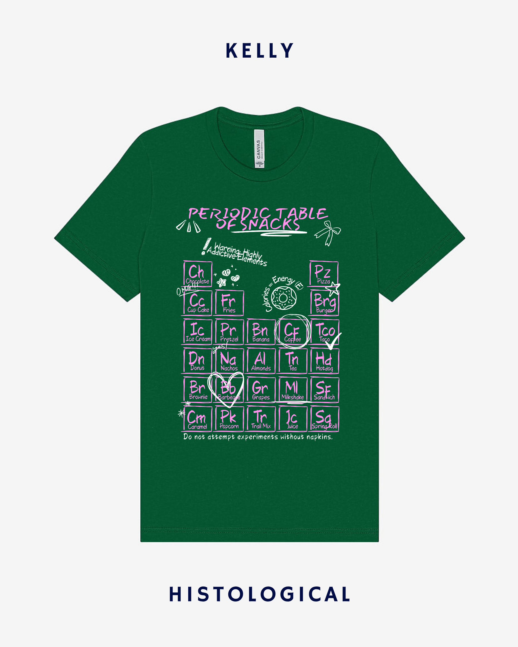 Periodic Table of Snacks Unisex T-shirt