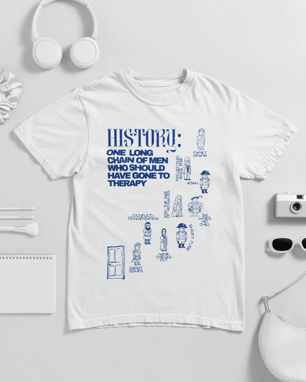 History One Long Chain of Men Who Should Have Gone To Therapy Unisex T-shirt