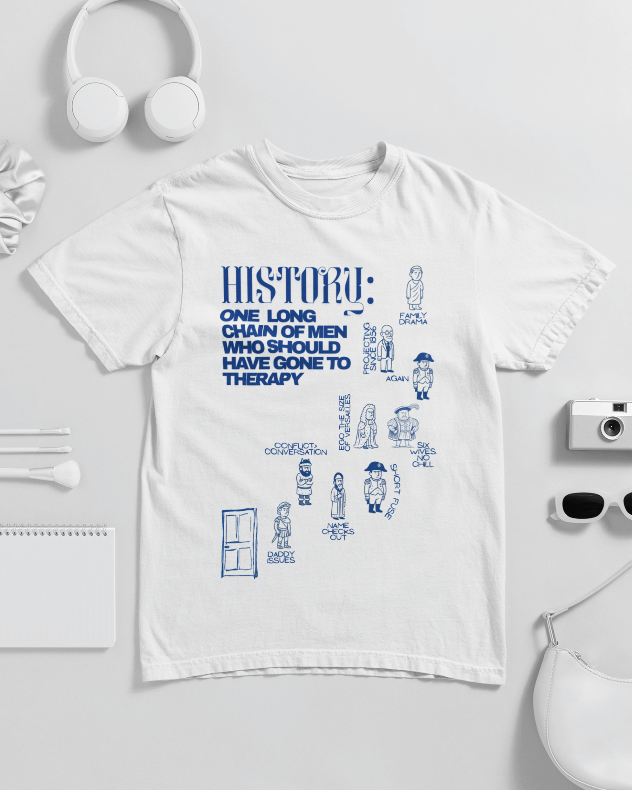 History One Long Chain of Men Who Should Have Gone To Therapy Unisex T-shirt