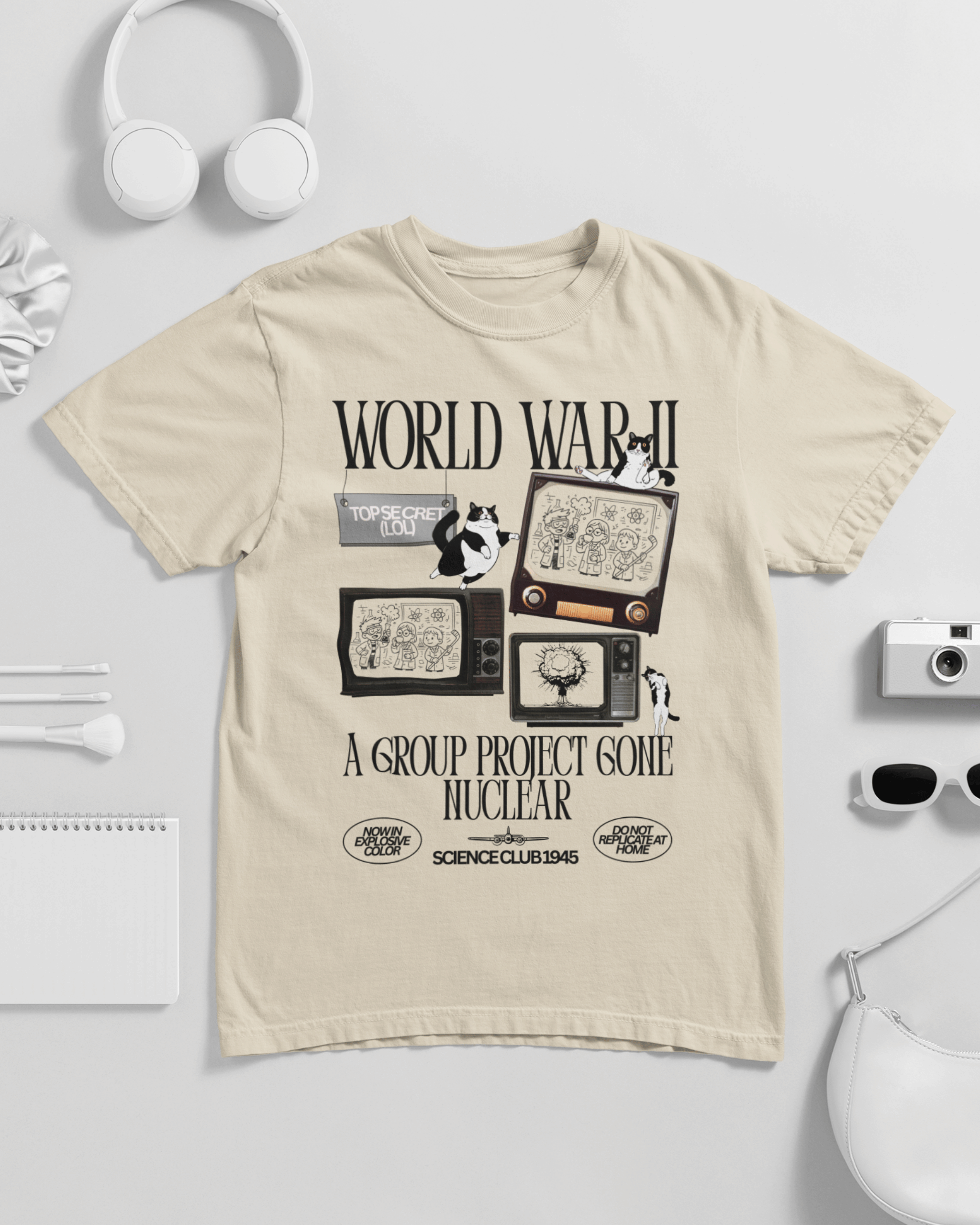 WWII A Group Project Gone Nuclear Unisex T-shirt